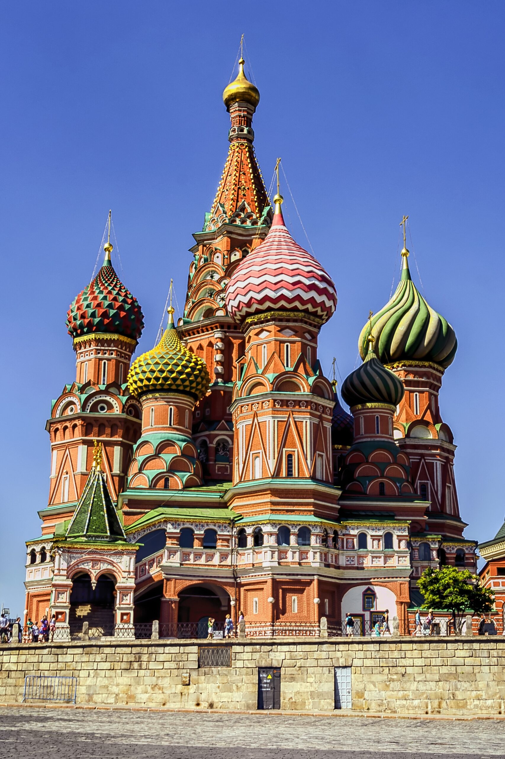 saint basil's cathedral in red square in moscow, russia